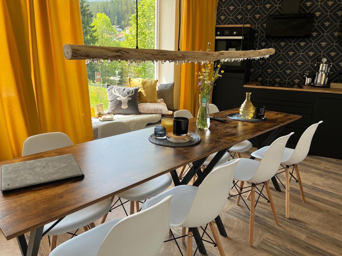 Bavaria Mountain Lodge Ski Arber Osser Bayrischer Wald Designer Ferienwohnung Lohberg Bagian luar foto